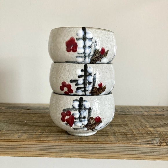 Sake cups set of 3 - Picture 2 of 5